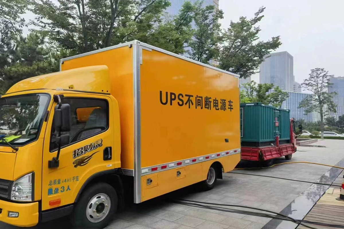 武山发电机租赁施工现场